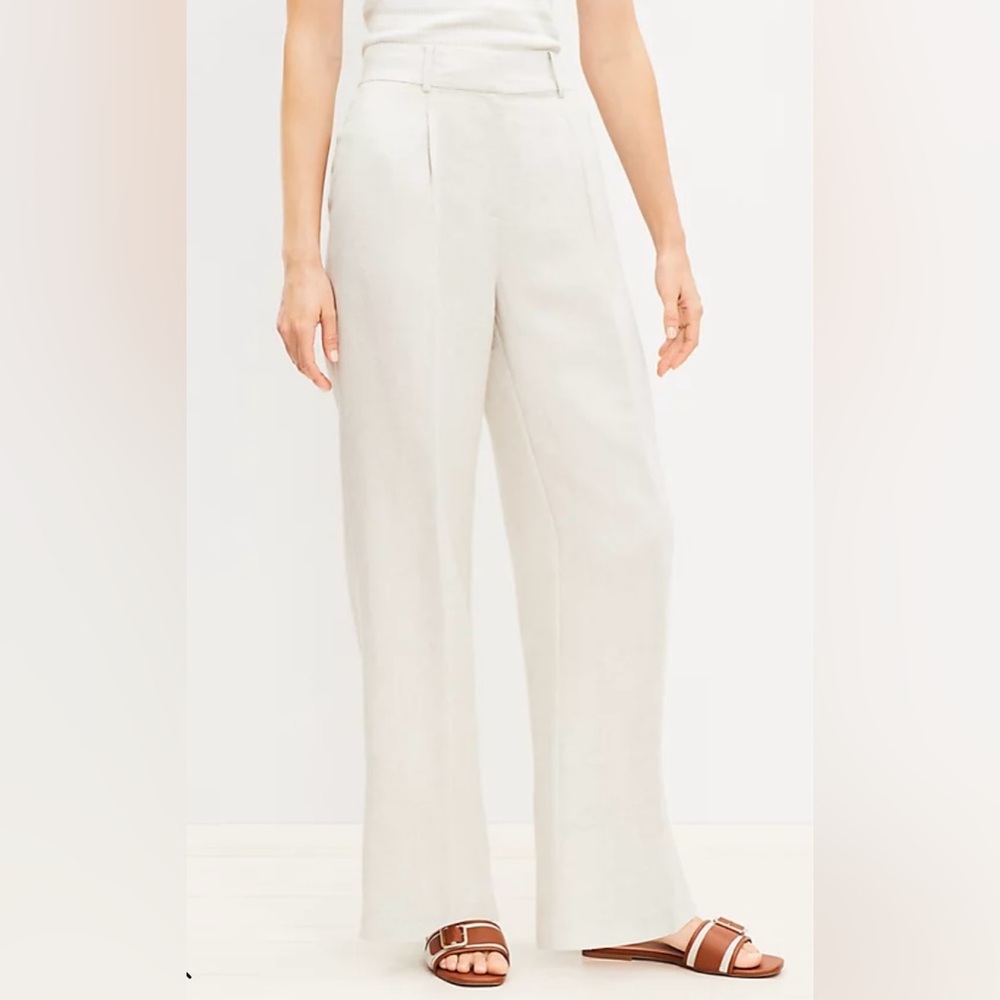 Loft Peyton Trouser Pants in Linen